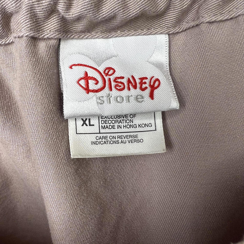 Vtg Beige Cargo Mini Skirt with Mickey Mouse Embroidered Detail - Picture 5 of 7